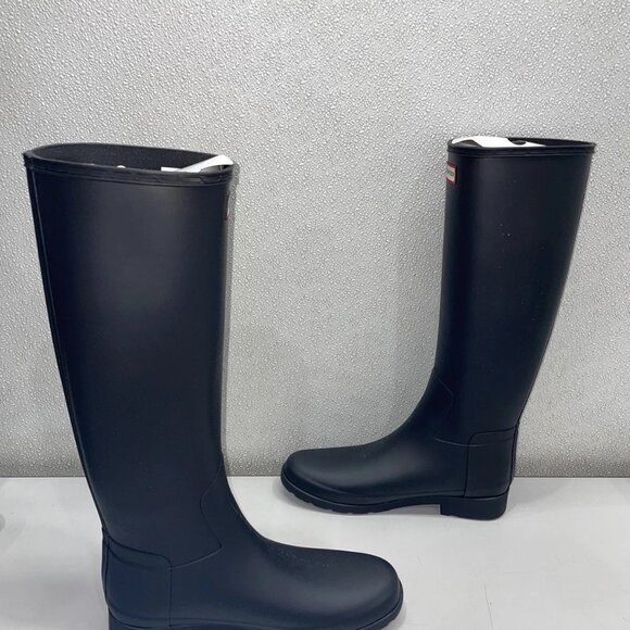 NEW HUNTER Women’s Refined Tall Rain Boots – Black - Picture 3 of 8